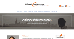 Desktop Screenshot of differentcoaching.com