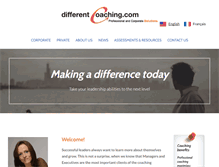 Tablet Screenshot of differentcoaching.com